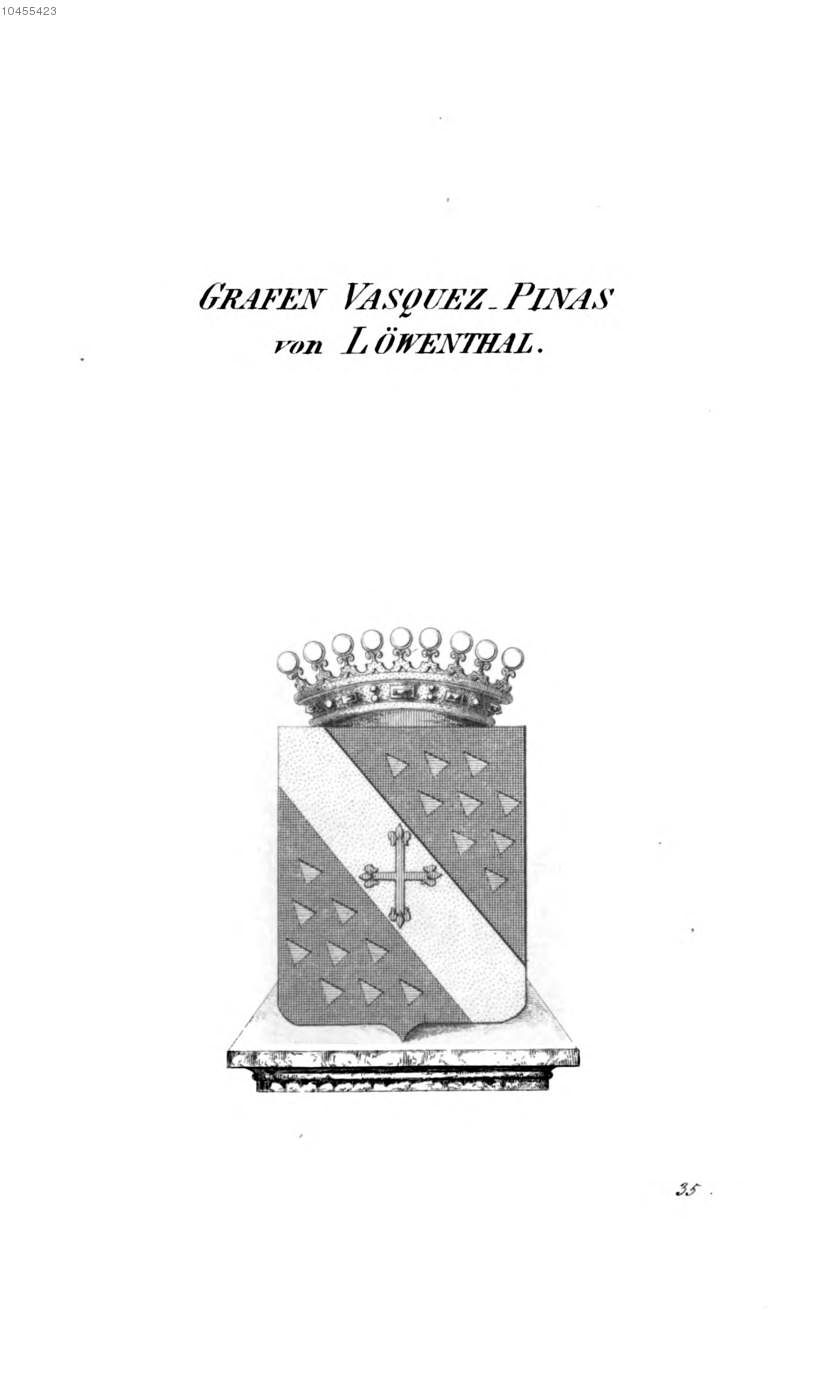 Vasquez Pinas von Löwenthal — Tyroff オーストリア君主国紋章集の原図