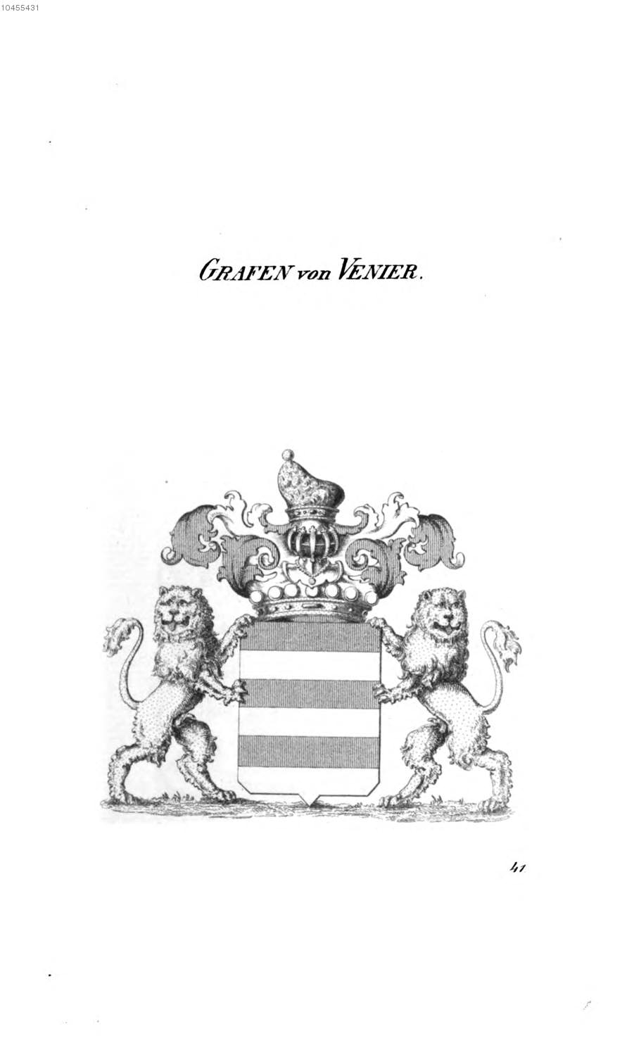 Venier — Tyroff オーストリア君主国紋章集の原図