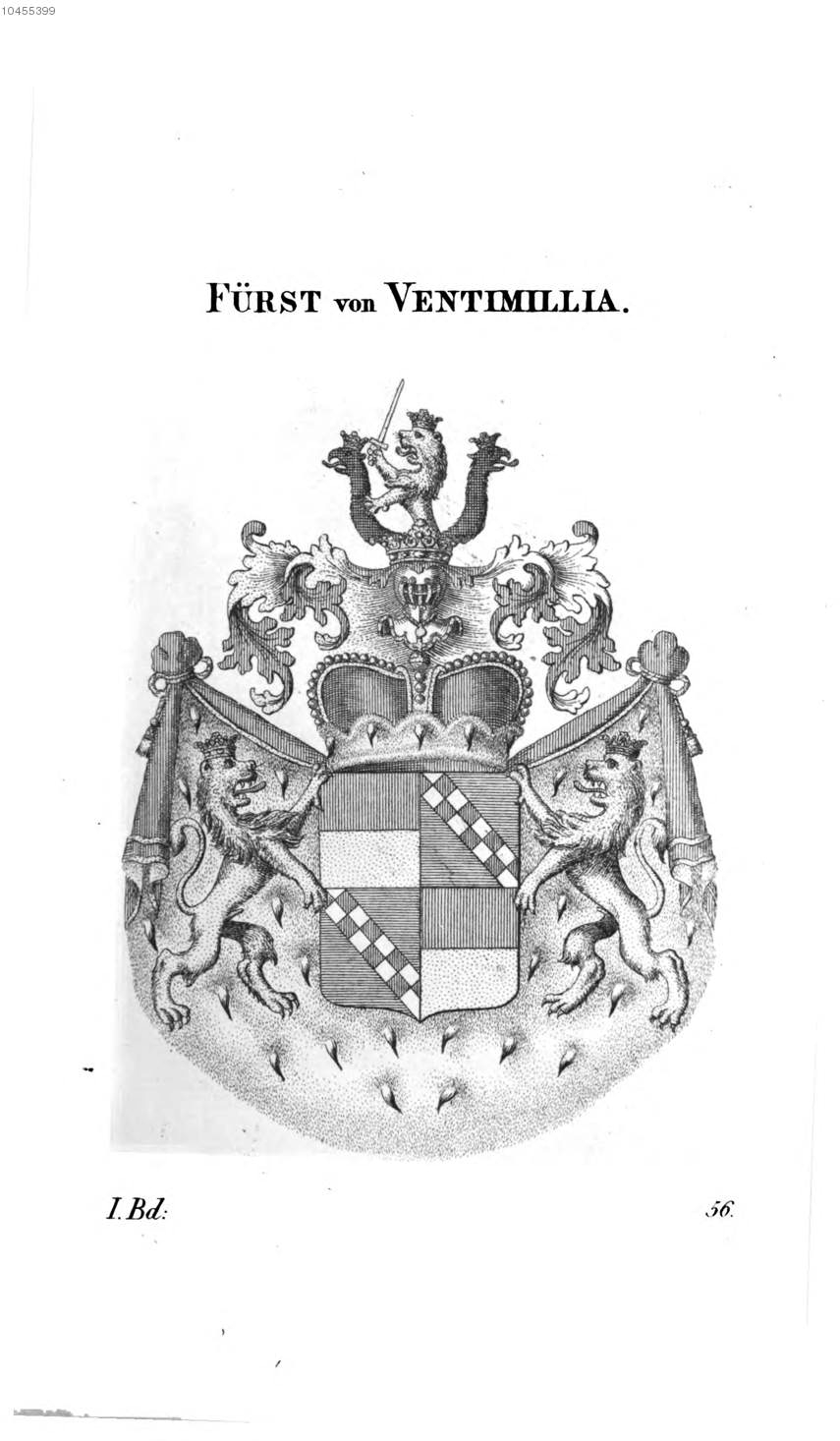 Ventimillia — Tyroff オーストリア君主国紋章集の原図