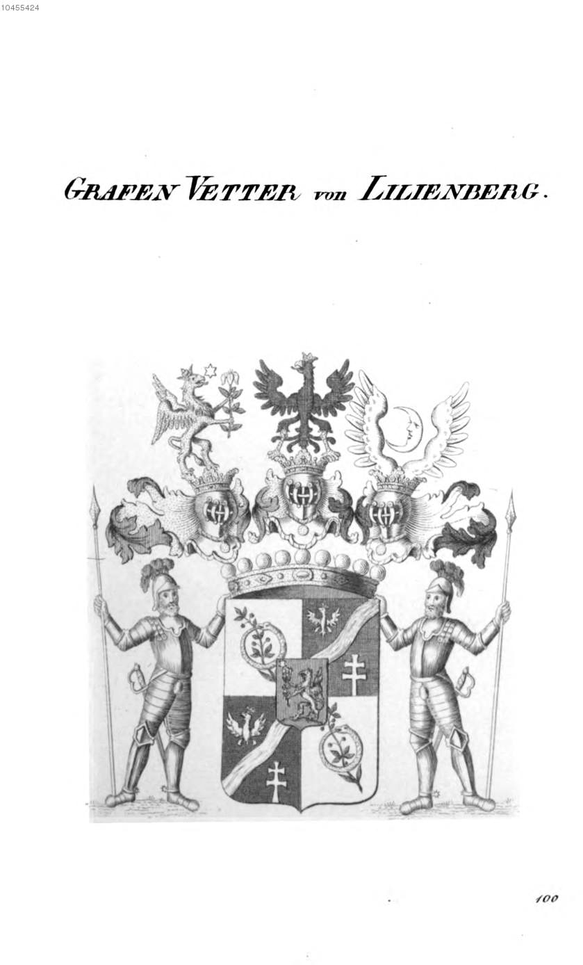 Vetter von Lilienberg 3 — Tyroff オーストリア君主国紋章集の原図