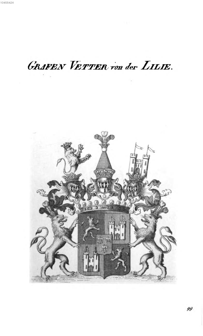 Vetter von der Lilie — Tyroff オーストリア君主国紋章集の原図