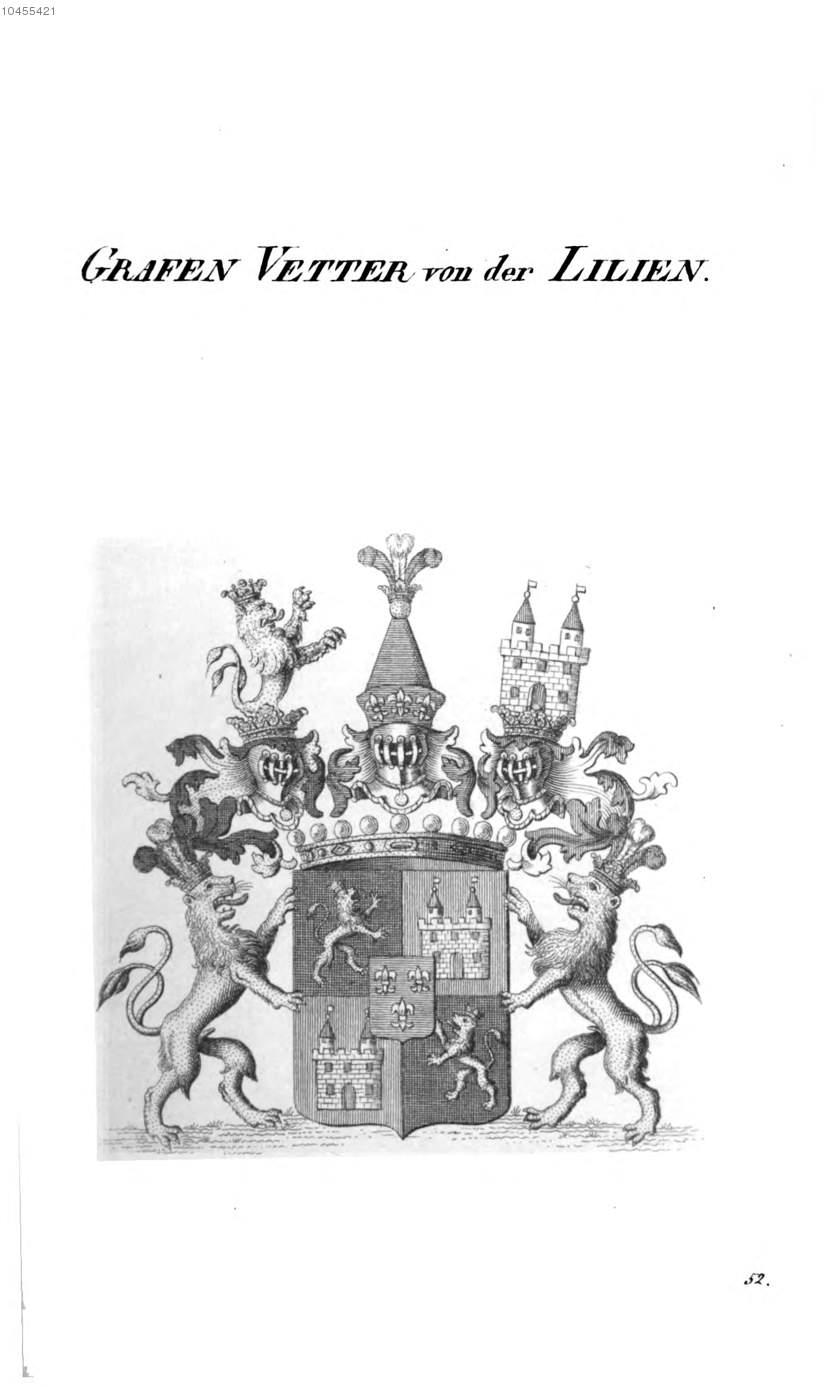 Vetter von der Lilien 2 — Tyroff オーストリア君主国紋章集の原図