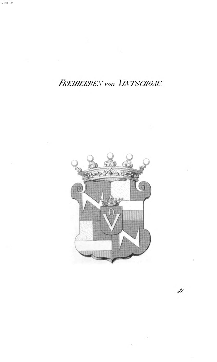 Vintschgau 2 — Tyroff オーストリア君主国紋章集の原図
