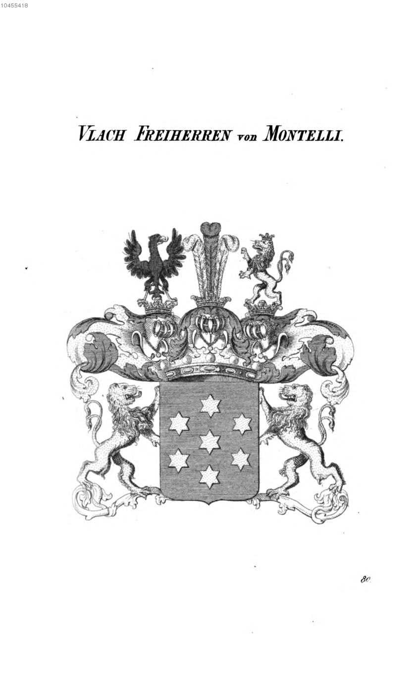 Vlach von Montelli 1 — Tyroff オーストリア君主国紋章集の原図