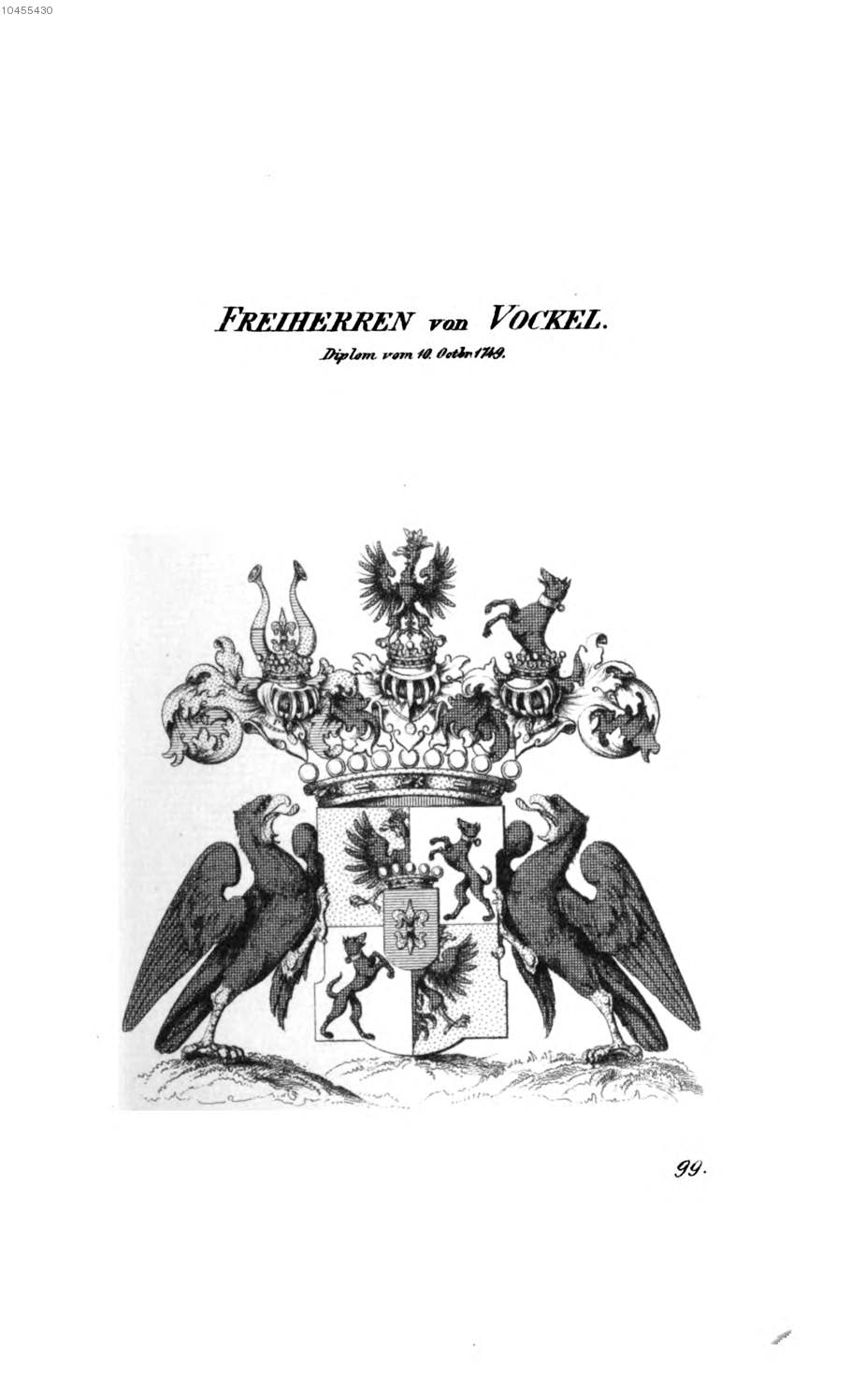 Vockel — Tyroff オーストリア君主国紋章集の原図
