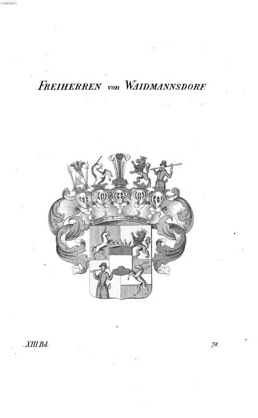 Waidmannsdorf — Tyroff オーストリア君主国紋章集の原図