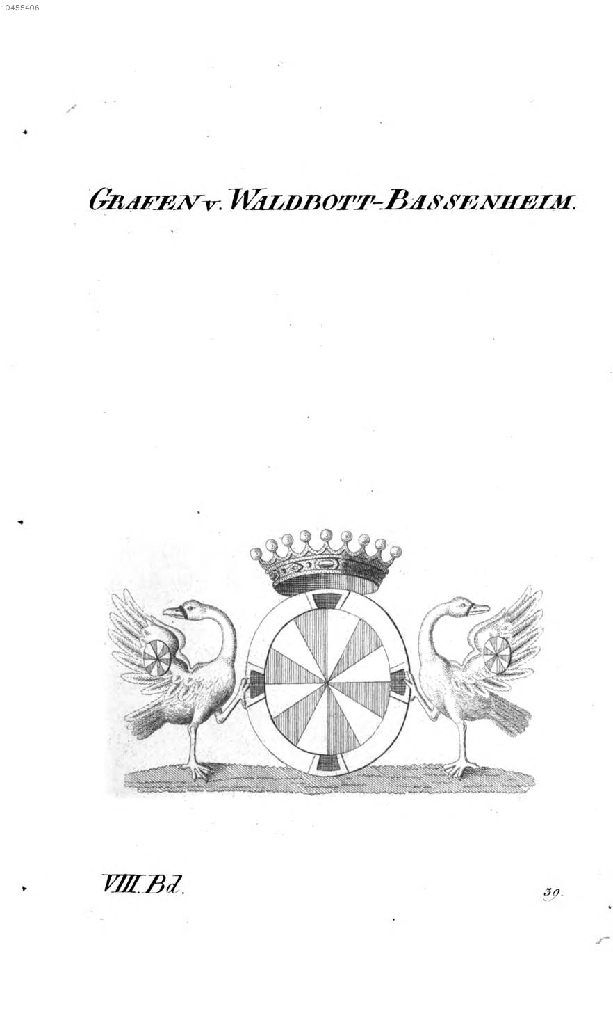 Waldbott von Bassenheim — Tyroff オーストリア君主国紋章集の原図