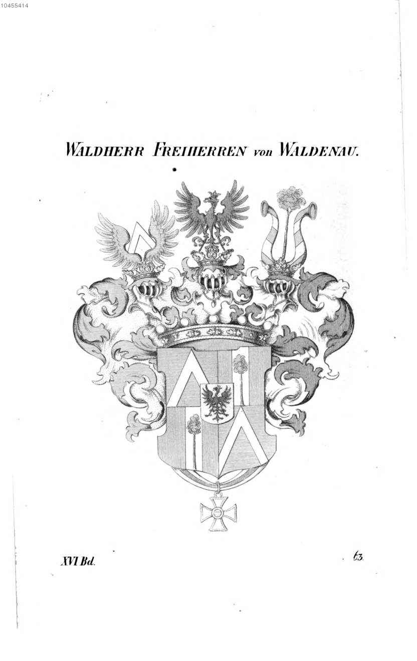 Waldherr von Waldenau — Tyroff オーストリア君主国紋章集の原図