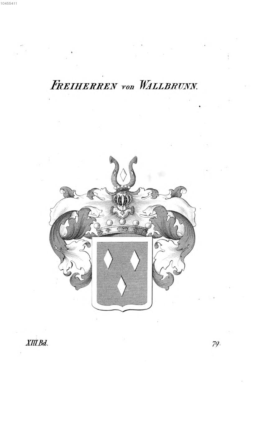 Wallbrunn — Tyroff オーストリア君主国紋章集の原図