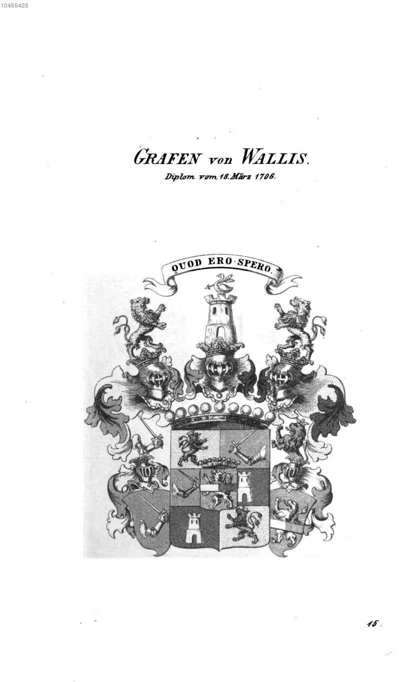Wallis 3 — Tyroff オーストリア君主国紋章集の原図