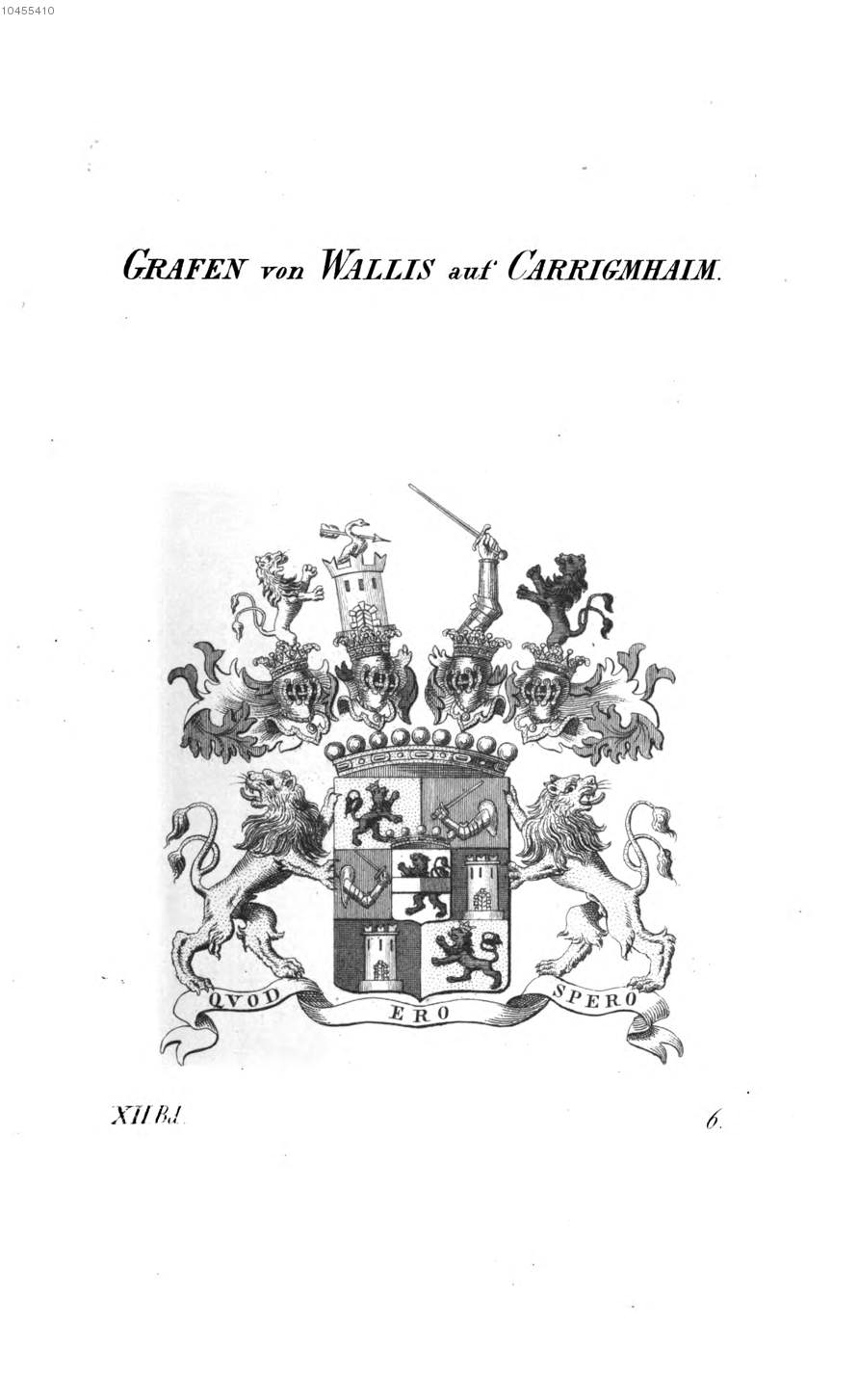 Wallis Auf Carrigmhaim — Tyroff オーストリア君主国紋章集の原図