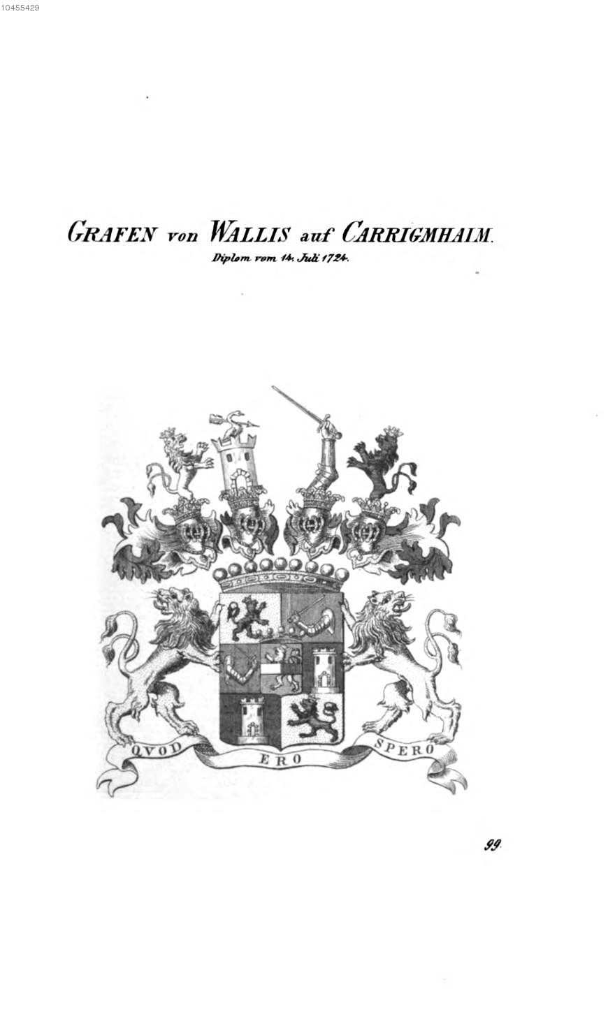 Wallis Auf Carrigmhaim 3 — Tyroff オーストリア君主国紋章集の原図