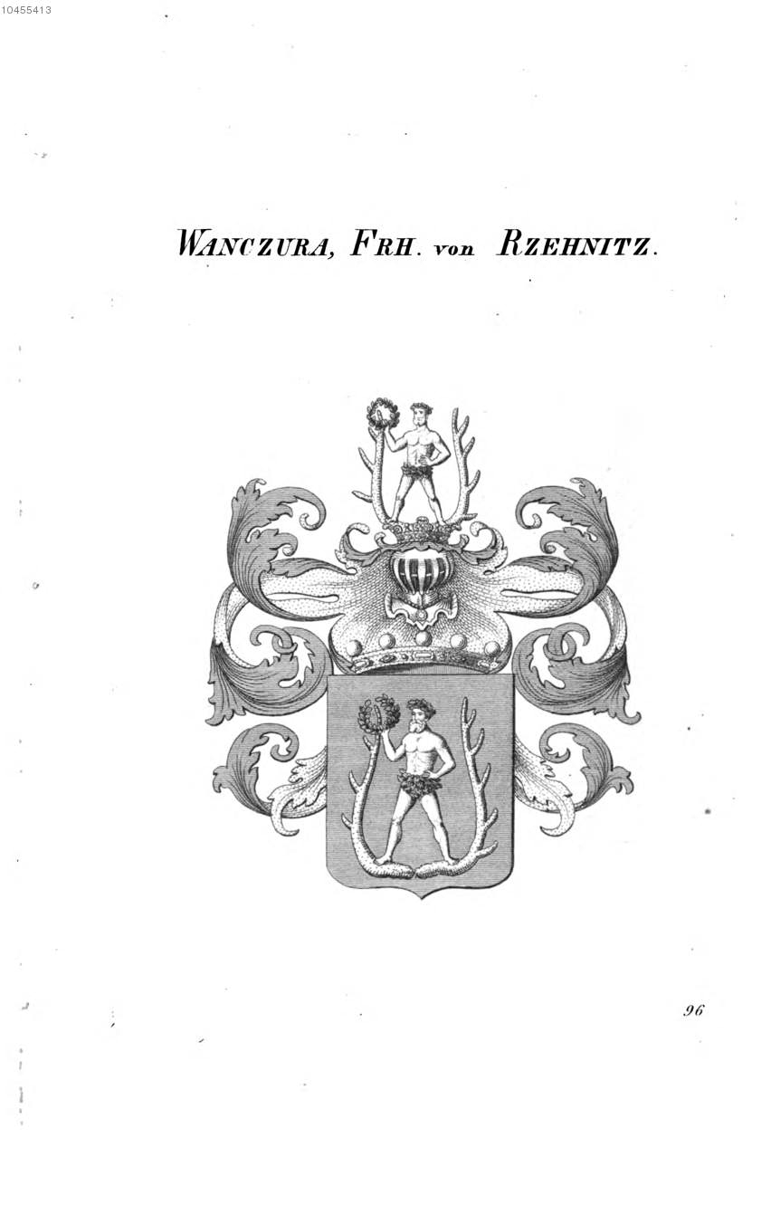 Wanczura von Rzehnitz — Tyroff オーストリア君主国紋章集の原図
