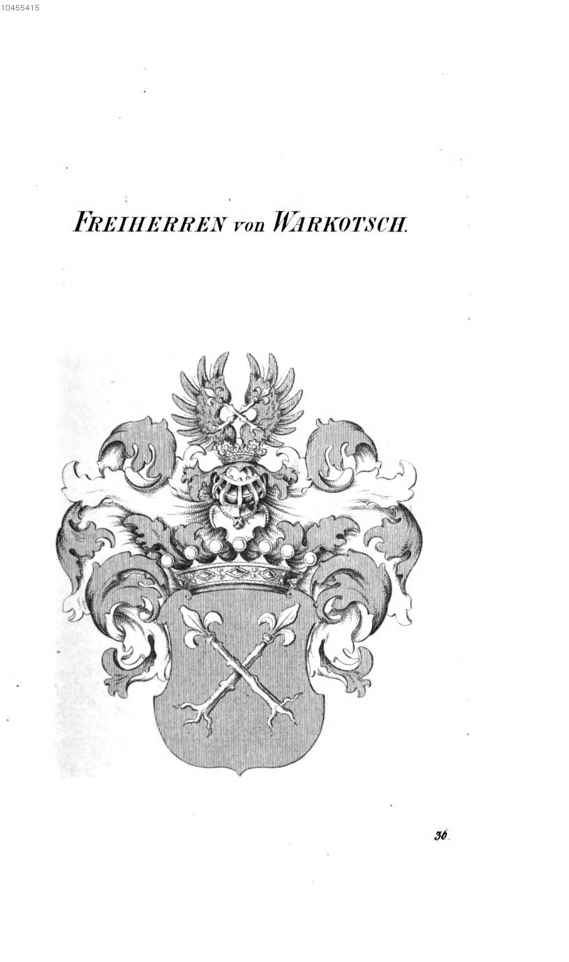 Warkotsch — Tyroff オーストリア君主国紋章集の原図