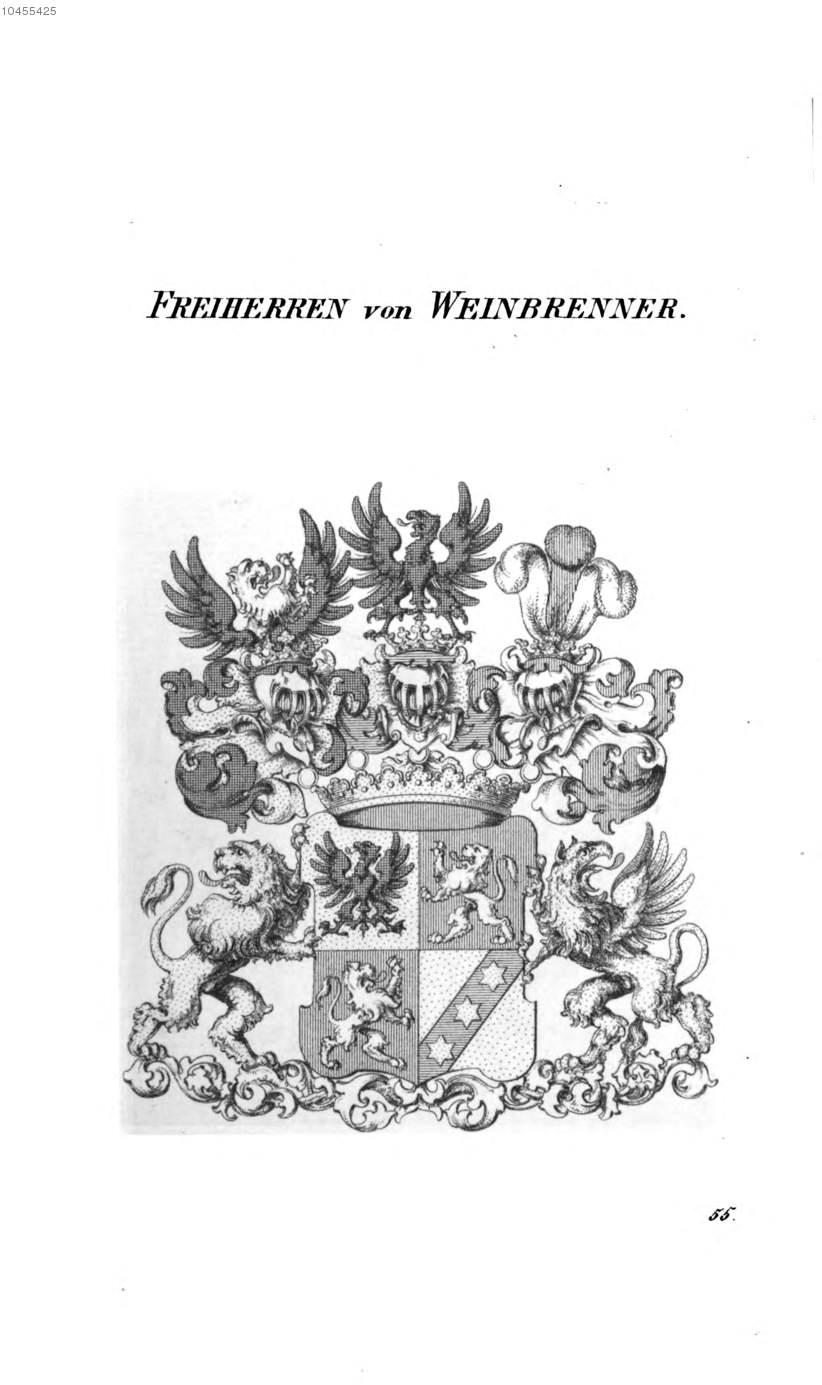 Weinbrenner — Tyroff オーストリア君主国紋章集の原図