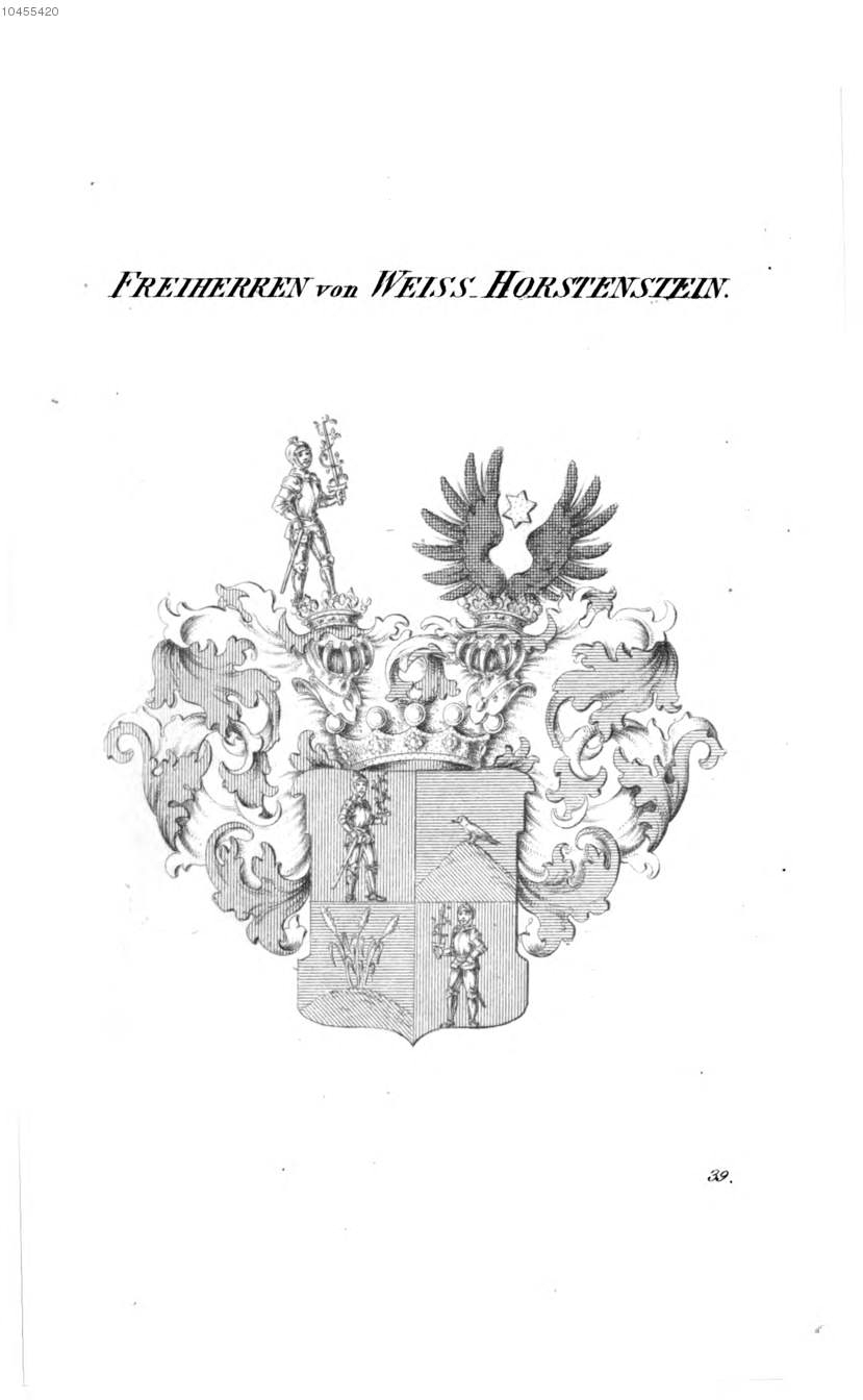 Weiss Horstenstein 2 — Tyroff オーストリア君主国紋章集の原図