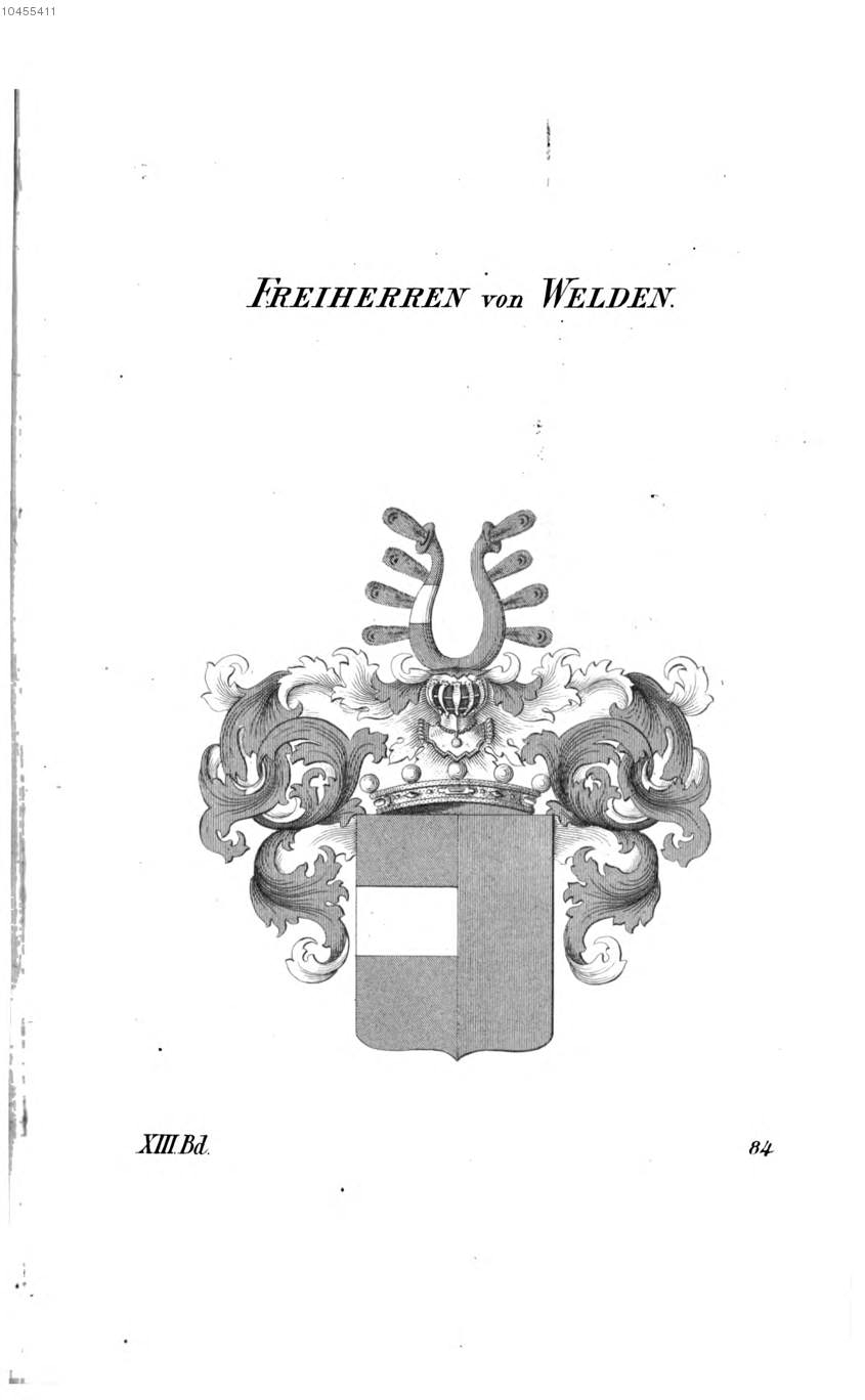 Welden — Tyroff オーストリア君主国紋章集の原図