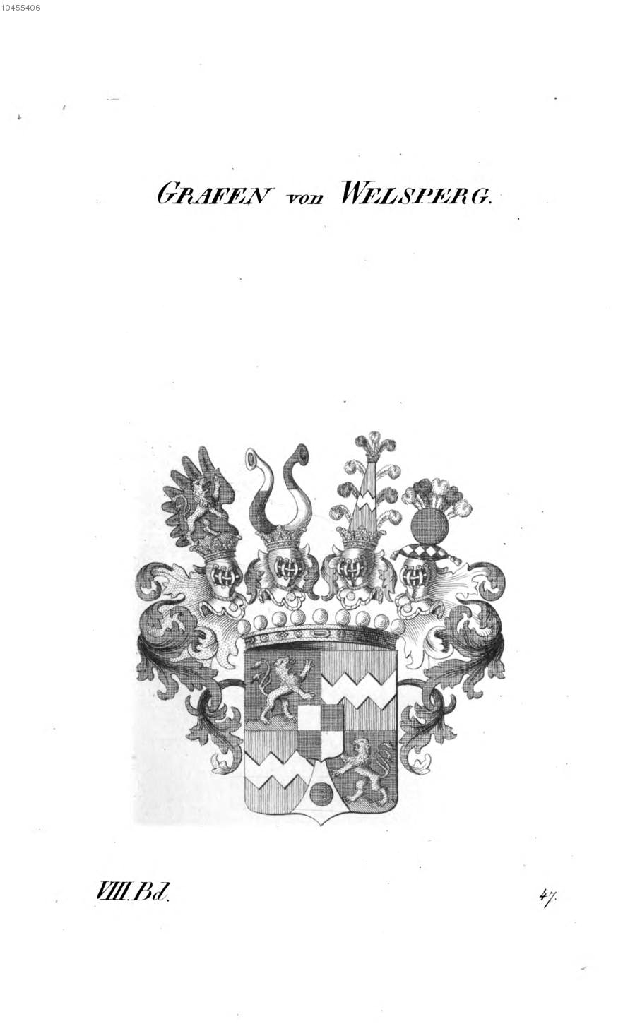 Welsperg — Tyroff オーストリア君主国紋章集の原図