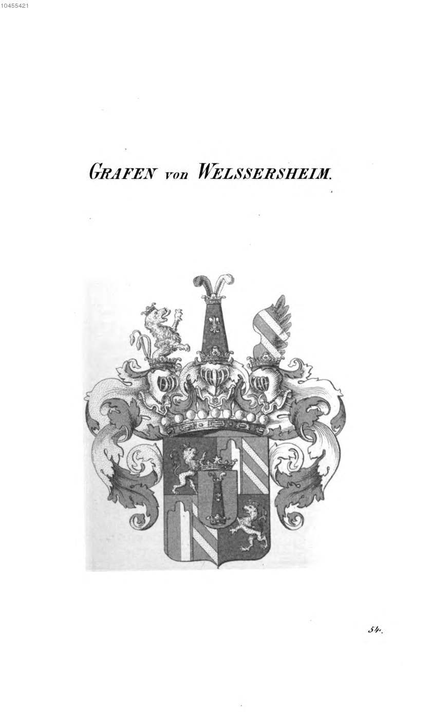 Welssersheim 2 — Tyroff オーストリア君主国紋章集の原図