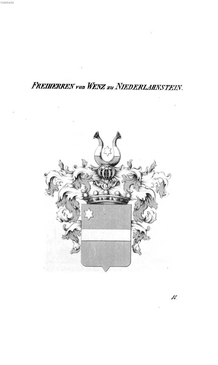 Wenz zu Niederlahnstein 2 — Tyroff オーストリア君主国紋章集の原図