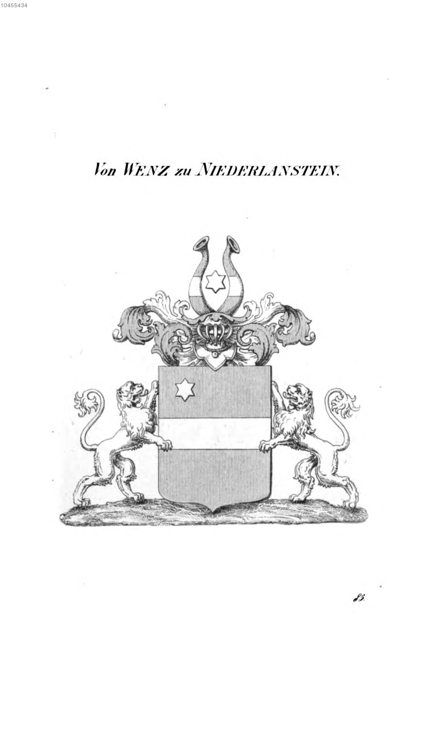Wenz zu Niederlahnstein 3 — Tyroff オーストリア君主国紋章集の原図