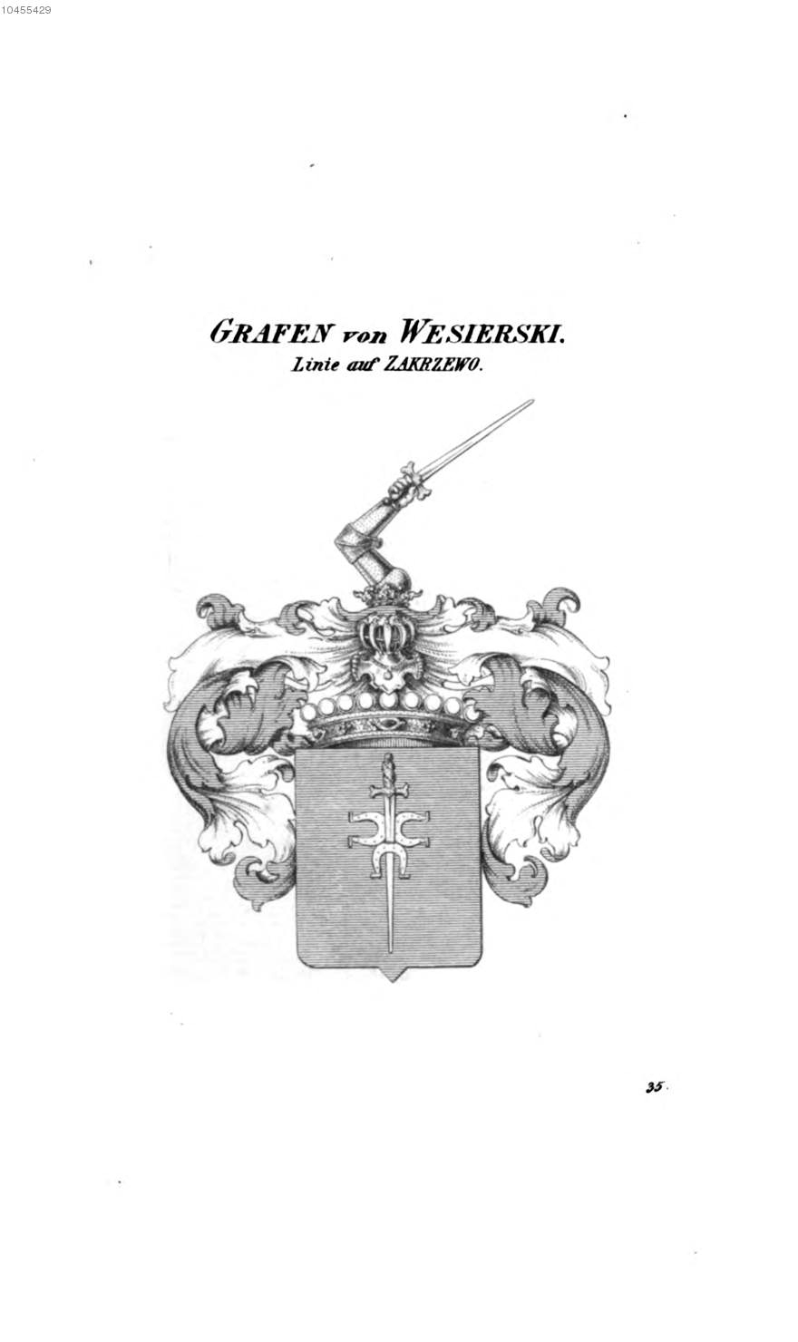 Wesierski — Tyroff オーストリア君主国紋章集の原図