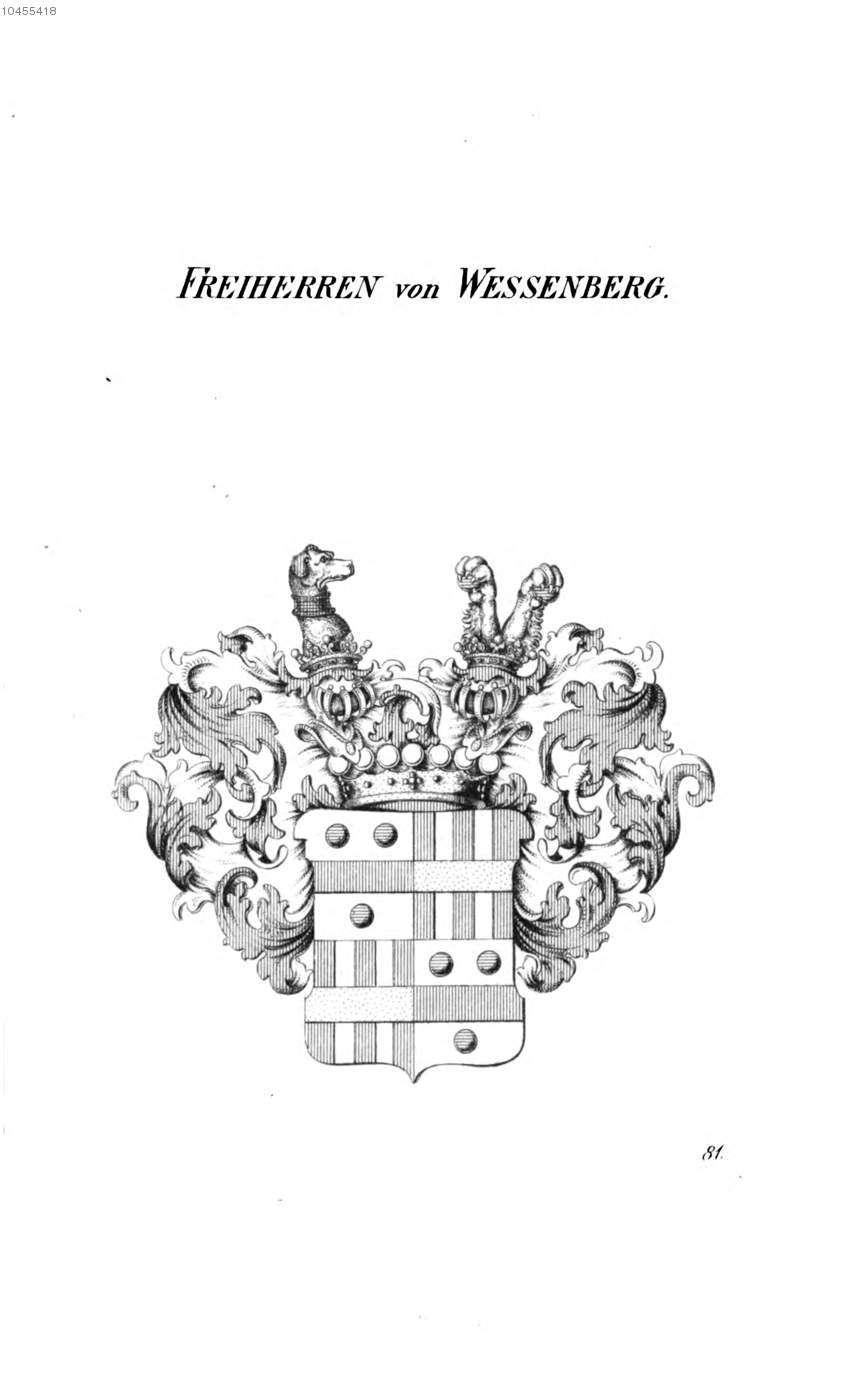 Wessenberg — Tyroff オーストリア君主国紋章集の原図
