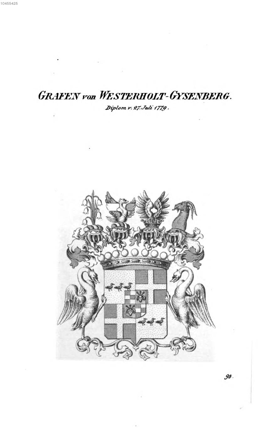 Westerholt Gysenberg 4 — Tyroff オーストリア君主国紋章集の原図