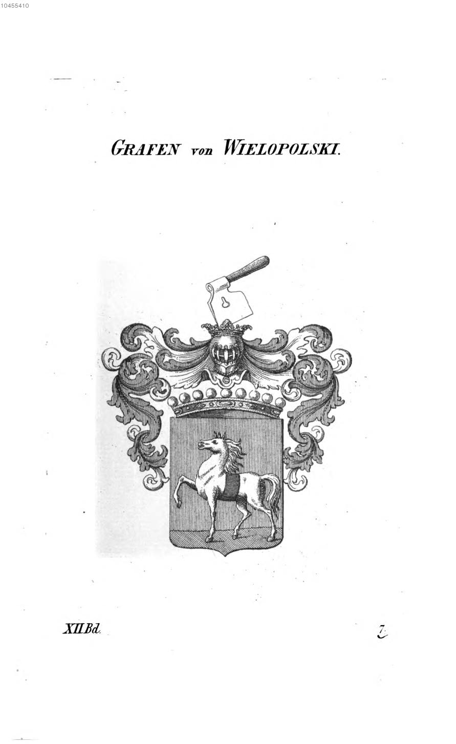 Wielopolski — Tyroff オーストリア君主国紋章集の原図