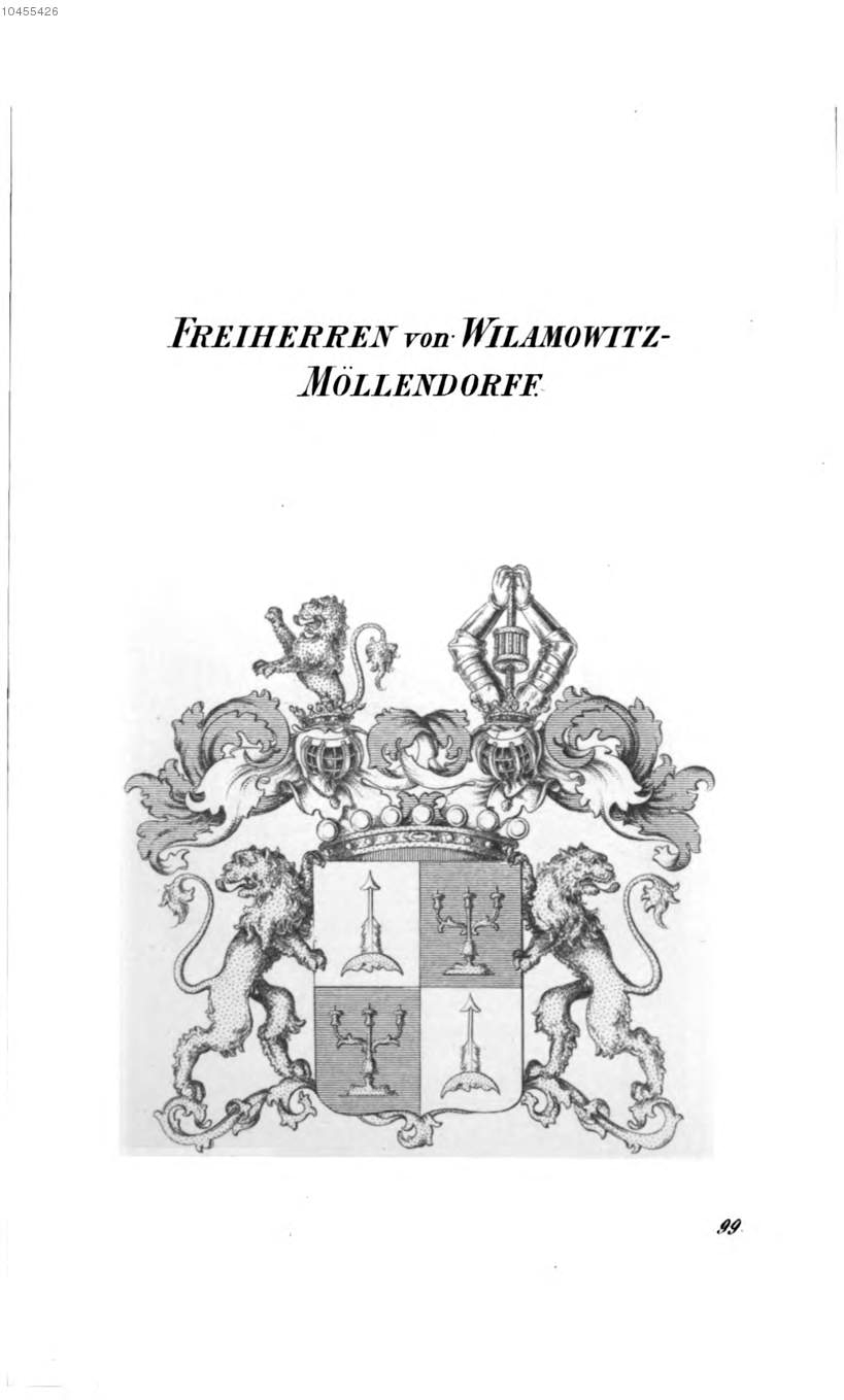 Wilamowitz Möllendorff — Tyroff オーストリア君主国紋章集の原図