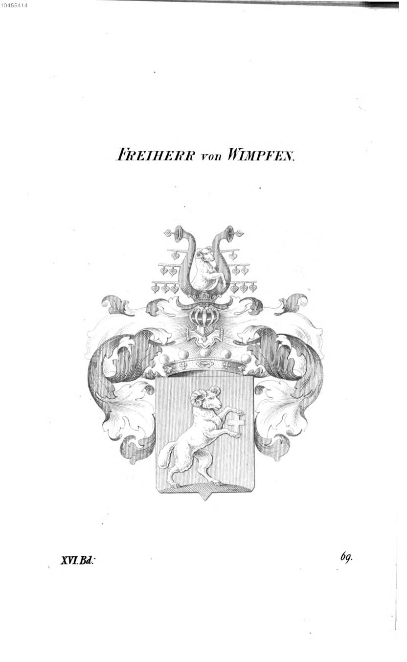 Wimpfen — Tyroff オーストリア君主国紋章集の原図