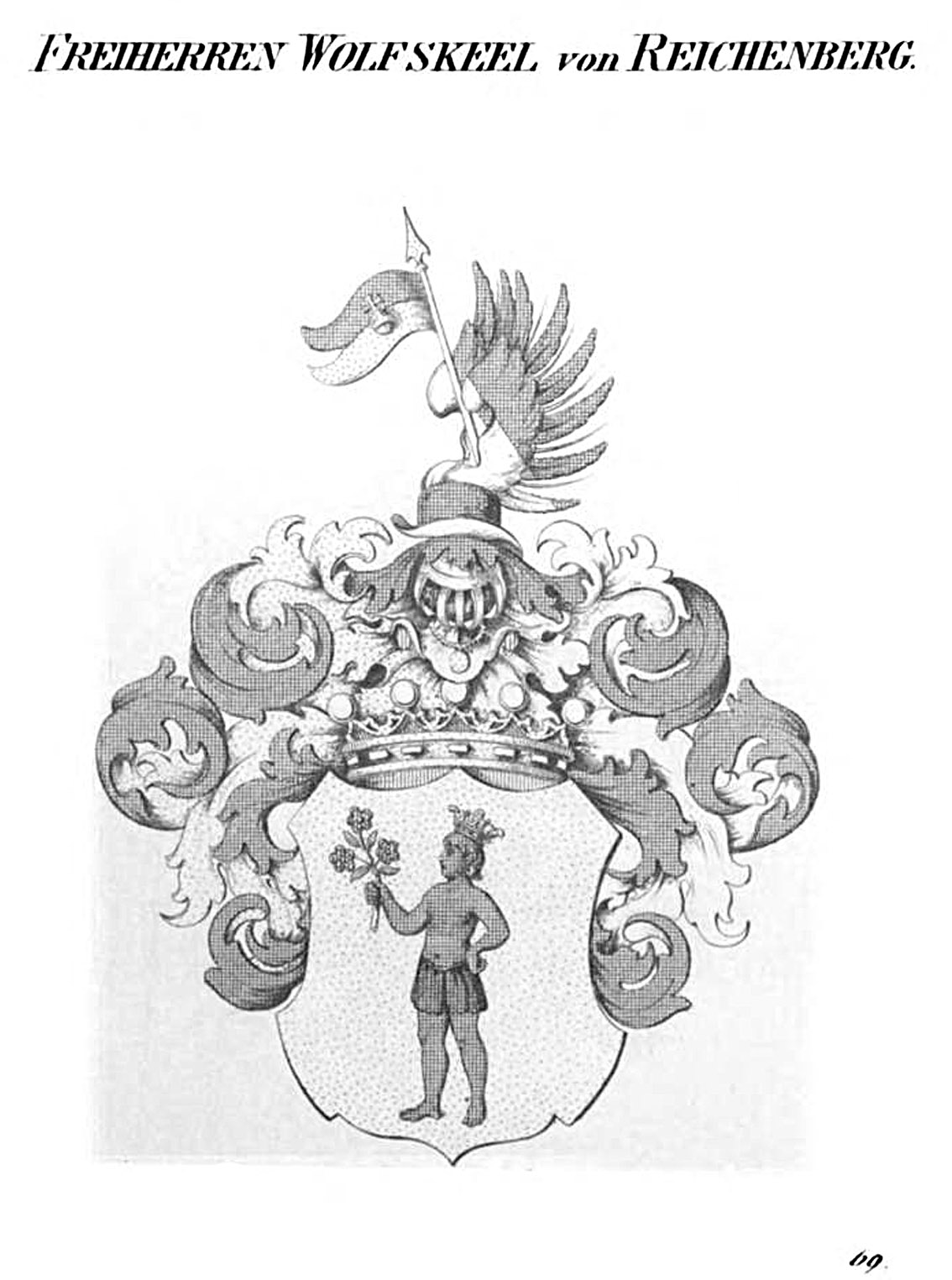 Wolfskeel von Reichenberg — Tyroff オーストリア君主国紋章集の原図