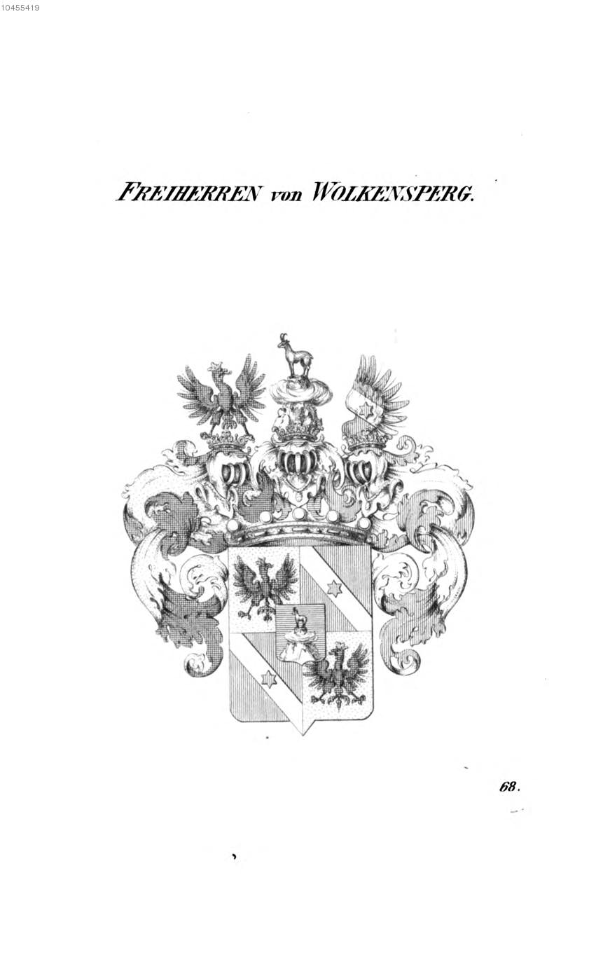 Wolkensperg — Tyroff オーストリア君主国紋章集の原図