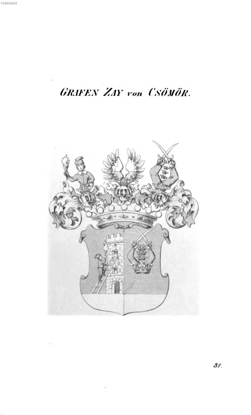 Zay von Csömör 2 — Tyroff オーストリア君主国紋章集の原図