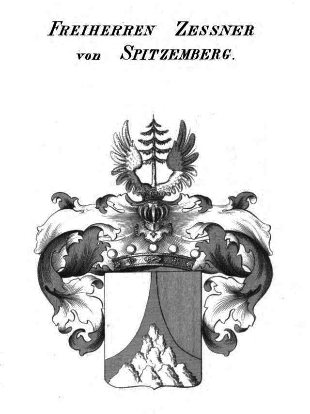 Zessner von Spitzemberg — Tyroff オーストリア君主国紋章集の原図